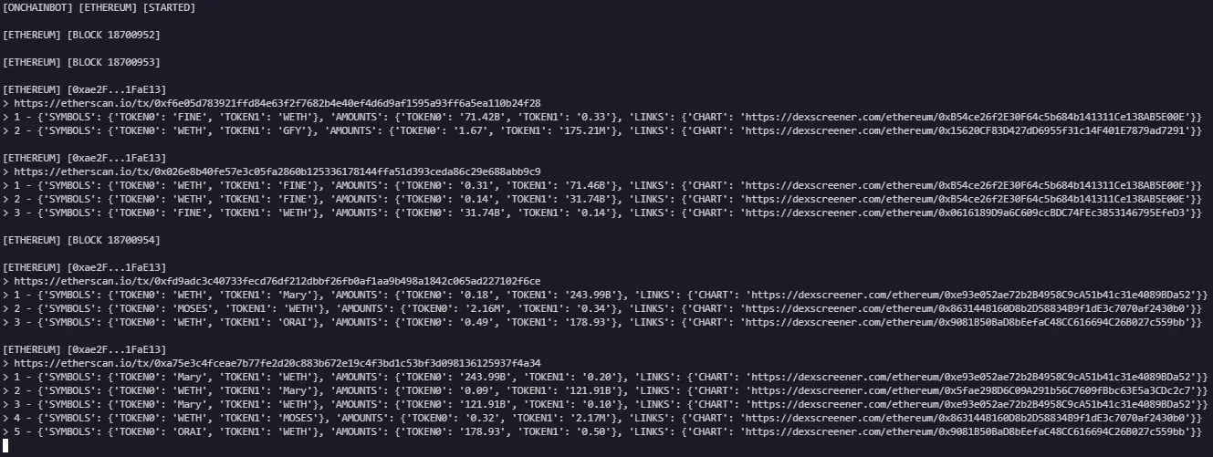 Wallet Trades Tracker